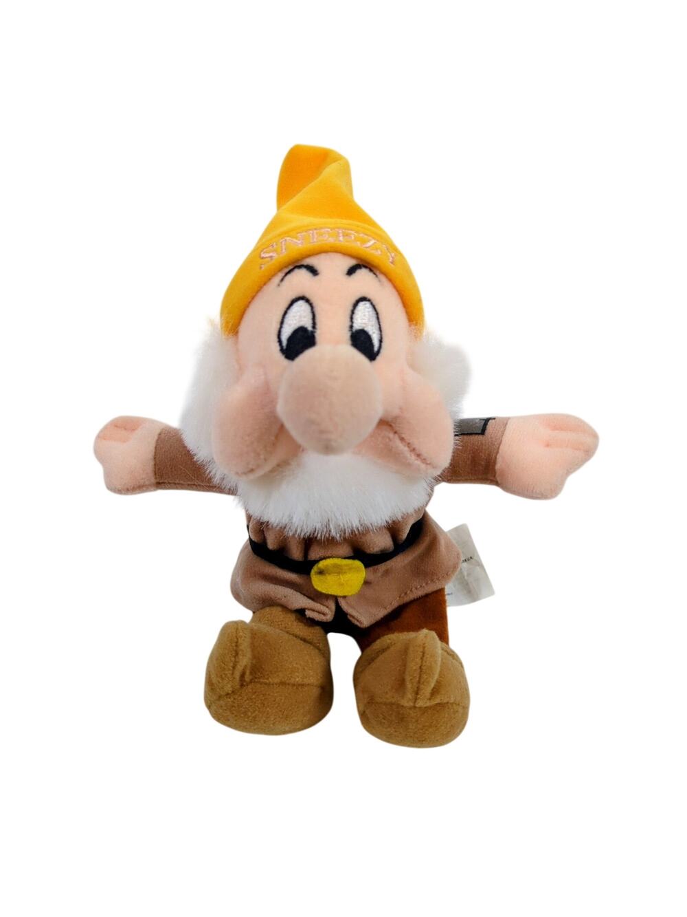 Disney Sneezy Plush Toy Snow White Seven Dwarfs Stuffed Animal 8" The Disney
